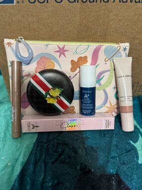 Ipsy pouch and assorted makeup set